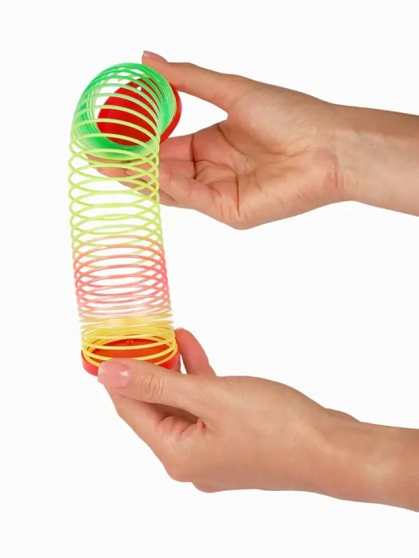 Funny toys Пружинка радуга "Новогодняя лошадка", цвета МИКС, d.-5см