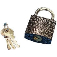 Замок СпецМеб KD_0MX навесной 32 мм хром/серый