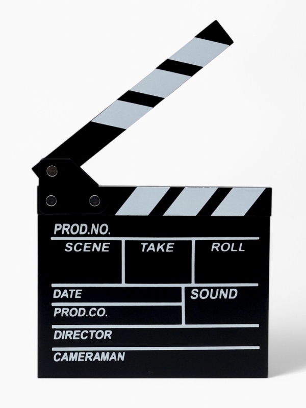 Кинохлопушка режиссёра, черная, 20 х 20 см