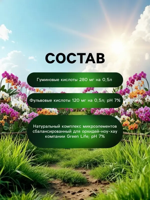 Спрей для орхидей Greenlife &laquo;Органический эликсир&raquo;, 500 мл