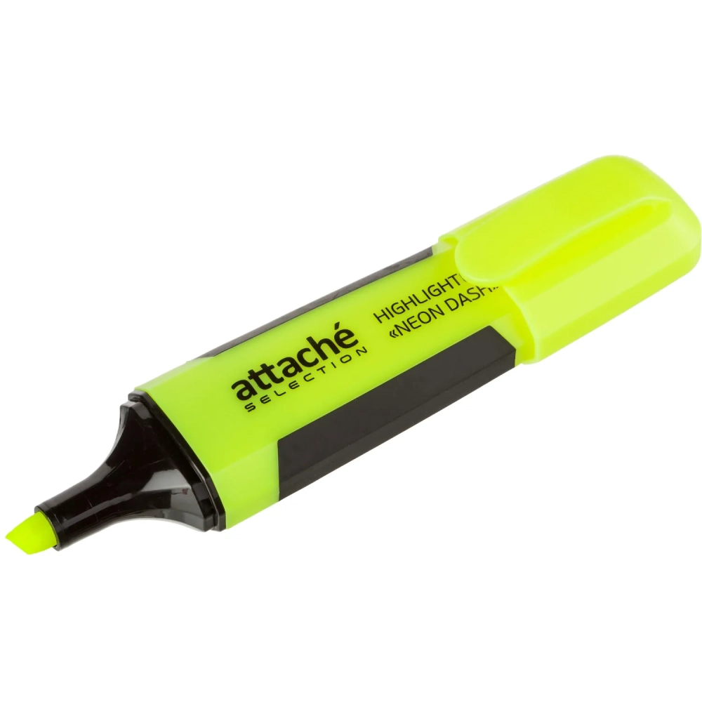 Маркер текстовыделитель Attache Selection Neon Dash 1-5мм желтый HL7010