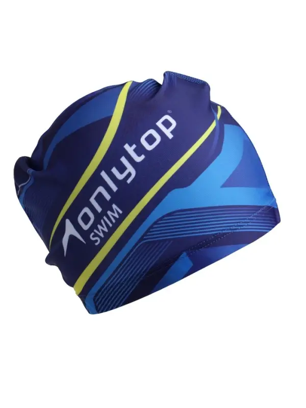 Шапочка для плавания взрослая ONLYTOP Swim, тканевая, обхват 54-60 см