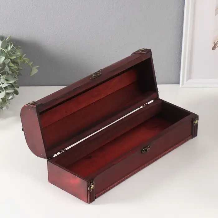 Шкатулка подарочная под бутылку &laquo;Герцог&raquo;, дерево, 12&times;34&times;11 см