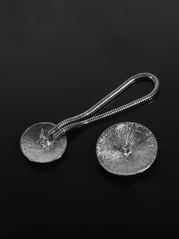 Декоративная застёжка, d = 2,5/3 см, цвет чёрный