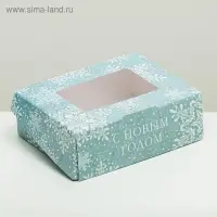 Коробка складная «Снежинки», 10 х 8 х 3.5 см
