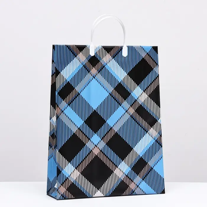 Пакет "Шотландские мотивы", мягкий пластик, 42 x 32 см, 120 мкм