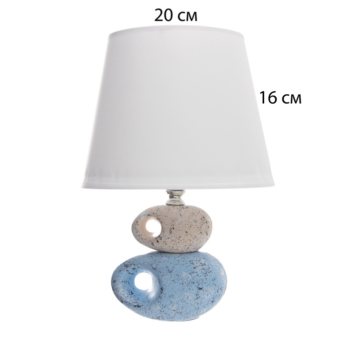 Настольная лампа с абажуром RISALUX «Эмма», Е14, 40 Вт, 20×20×27 см Настольная лампа с абажуром RISALUX «Эмма», Е14, 40 Вт, 20×20×27 см