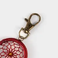 Брелок ловец снов, 17 см, бордовый Брелок ловец снов, 17 см, бордовый