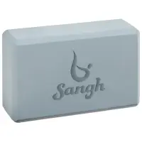 Блок для йоги Sangh, 23х15х8 см, цвет серый