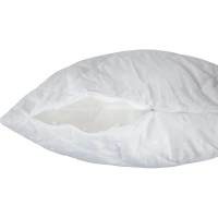 Подушка Luscan 70х70, стеганная, (иск. лебяжий пух/тик ПЭ), белые шашечки