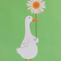 Пакет подарочный ламинированный "Ромашка" 26 х 12 х 32 см