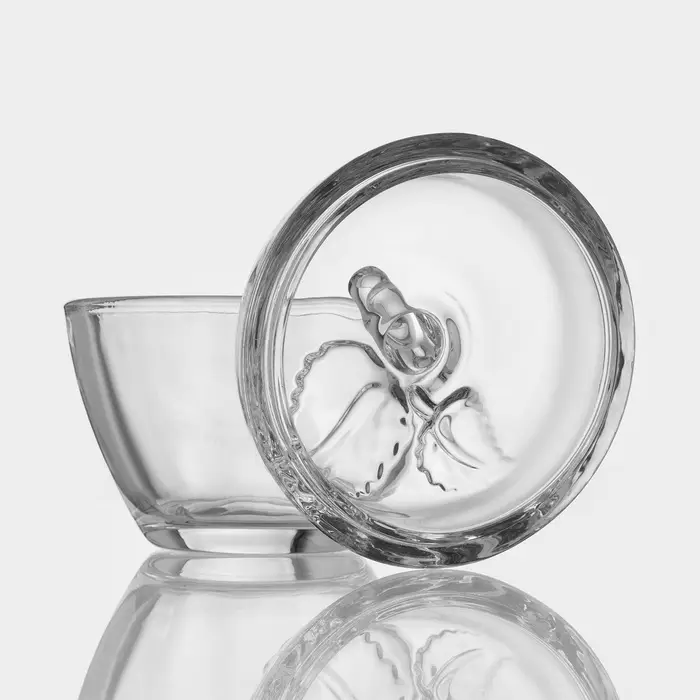 Сахарница &laquo;Яблоко&raquo;, 300 мл, 10&times;11 см, стекло