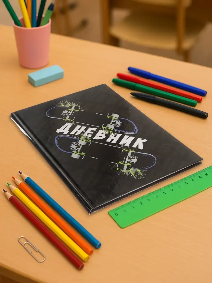 Дневник школьный для 5-11 классов, &laquo;Скейт&raquo;, твёрдая обложка 7БЦ, глянцевая ламинация, 48 листов