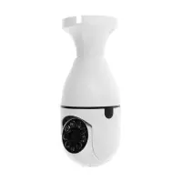 Видеокамера WiFi Cam-13, IP, 2 Мп, в виде лампочки, поворот 355 &deg;, микро, 3.6 мм объектив, белая