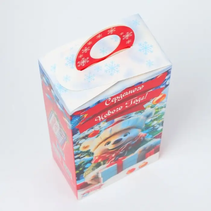 Подарочная коробка Новогодняя Сюрприз «Мишутка» с игрой и анимацией 11×6×21 см Подарочная коробка Новогодняя Сюрприз «Мишутка» с игрой и анимацией 11×6×21 см