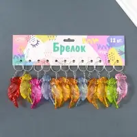 Брелок пластик "Попугай Ара" МИКС 6,8х2,5х1,5 см
