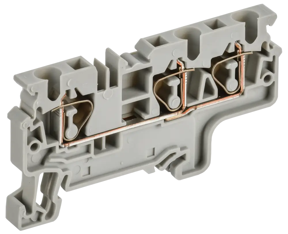 ARMAFIX Клемма пружинная CX4-3 4мм2 трехконтактная серая IEK
