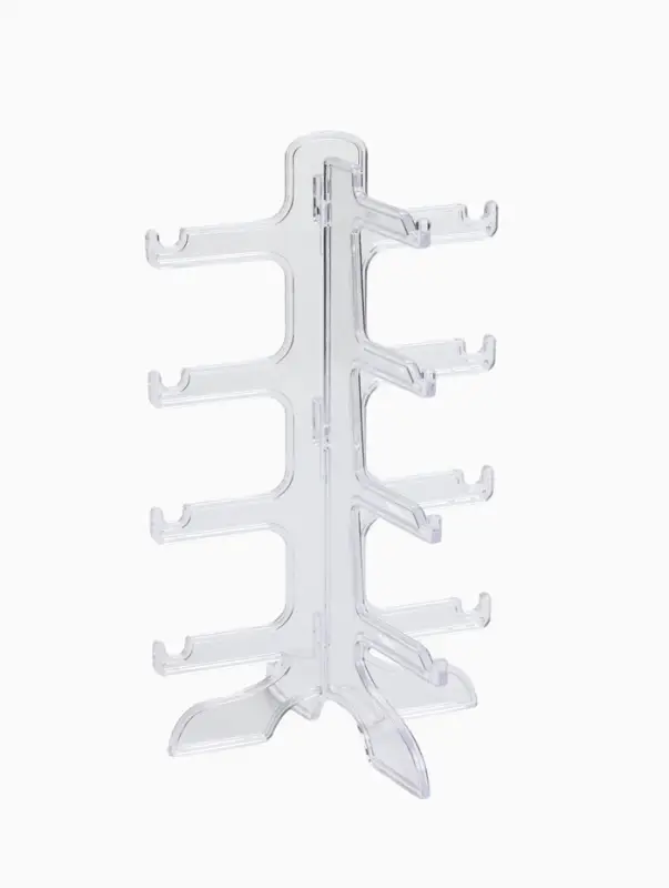 Подставка под очки 4 места, оргстекло, 16&times;14.5&times;25.5 см, прозрачная