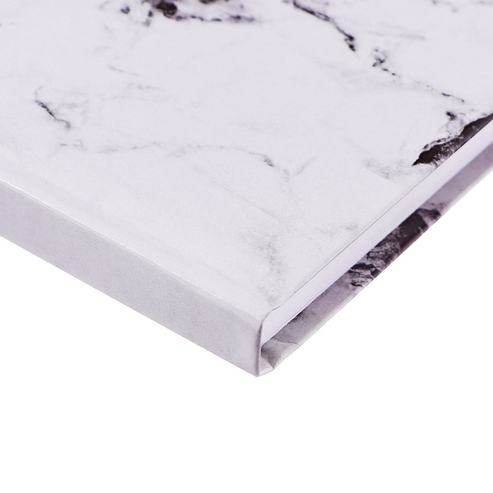 Ежедневник недатированный А5, 128 листов Ежедневник недатированный А5, 128 листов "БЕЛЫЙ МРАМОР", твёрдая обложка, глянцевая ламинация