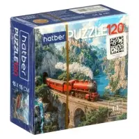 Пазл 120 эл. "Красный паровоз" Premium  120ПЗ5_35436