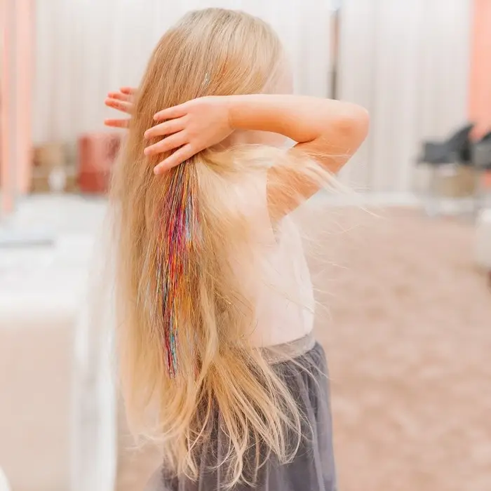 Прядь для волос блестящая, 40 см Прядь для волос блестящая, 40 см "Радуга Деш", My Little Pony