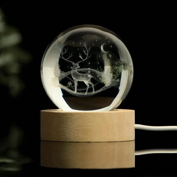 Светильник новогодний &laquo;Олень&raquo;, d=6 см