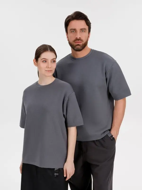 Джемпер с коротким рукавом Siluetti Volumica, серый, размер XS/S Джемпер с коротким рукавом Siluetti Volumica, серый, размер XS/S