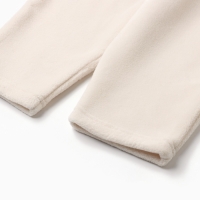 Брюки флисовые детские MINAKU: Fleece Soft, цвет бежевый, рост 116 см