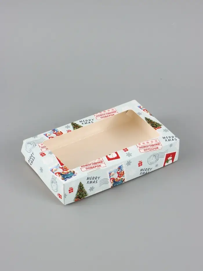 Коробка подарочная, складная 20&times;12&times;4 см &laquo;Новогодняя почта&raquo;