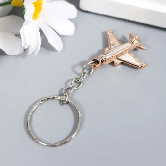 Брелок пластик под металл  Брелок пластик под металл "Самолет"