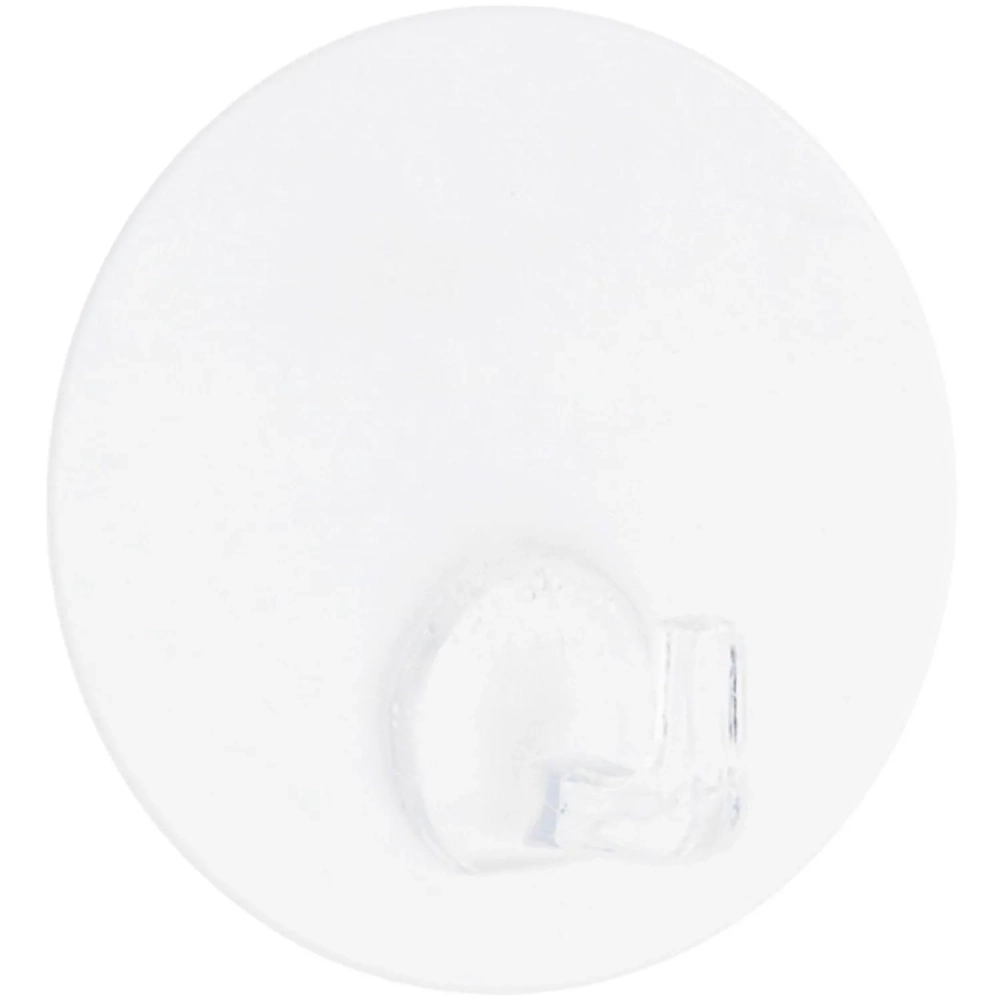 Крючок самоклеющийся прозрачный AVIORA 1шт, 8х8см, блистер (302-170)