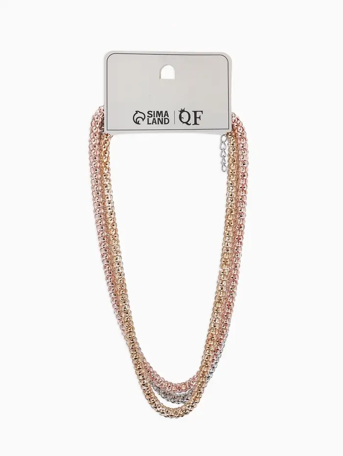 Чокер "Стиль" (набор 3шт) плетение, тянется, цветной 35+удл