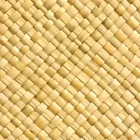 Сумка плетёная на молнии из пандана 41х16х50 см, светло-коричневый