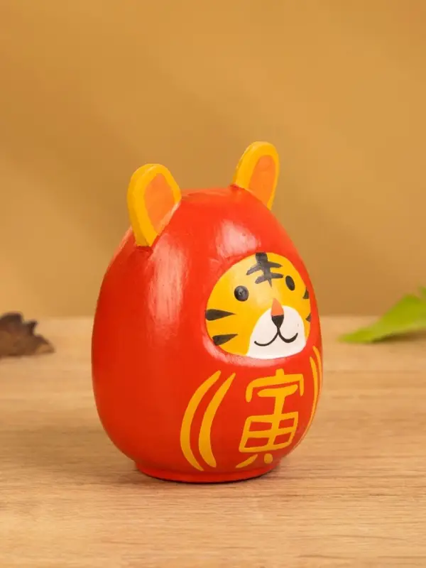 Японская кукла кокеши &laquo;Тигренок&raquo;, 6&times;6&times;9 см, красная