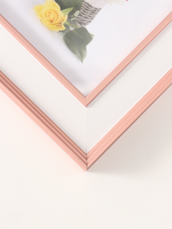 Фоторамка пластик 13х18 см "Романтизм" розовая 2,5х19,2х24,2 см