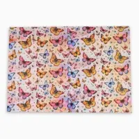 Бумага упаковочная двухсторонняя &laquo;Яркие бабочки&raquo;, глянец, 100&times;70 см