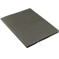 Дневник универсальный для 1-11 класса Grey, мягкая обложка, искусственная кожа, термо тиснение, ляссе, 80 г/м2