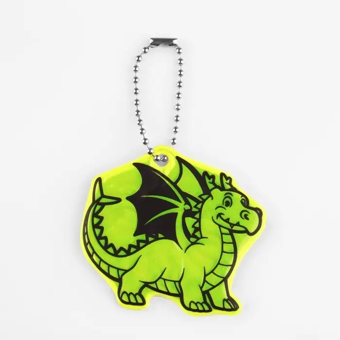 Светоотражающий элемент «Дракон», двусторонний, 5.3×5.8 см, МИКС