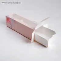 Коробка для макарун, кондитерская упаковка, «Красота внутри» 18 х 5.5 х 5.5 см