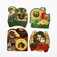 Подкова сувенирная &laquo;Новогодняя&raquo; 3.5 см, МИКС