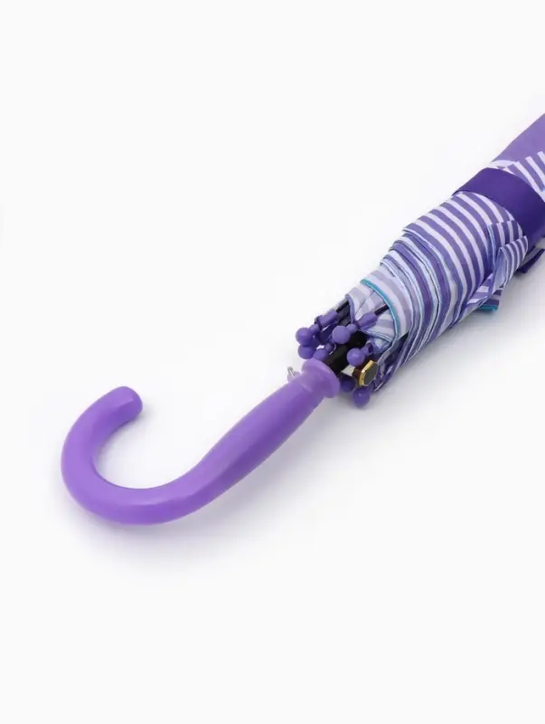 Зонт - трость детский &laquo;Стрекоза&raquo;, полуавтоматический, R=43/50 см, сиреневый