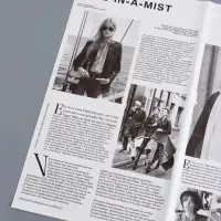 Пленка флористическая "Газета моды" 65мкм, белая, 50х57 &plusmn;1см