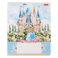 Тетрадь 12л кл Сказочные замки, обл мел карт, блок 65г/м2, МИКС
