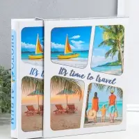 Фотоальбом на 200 фото 13х18 см "Семейный отдых на пляже" в коробке 5,5х23,5х29,5 см