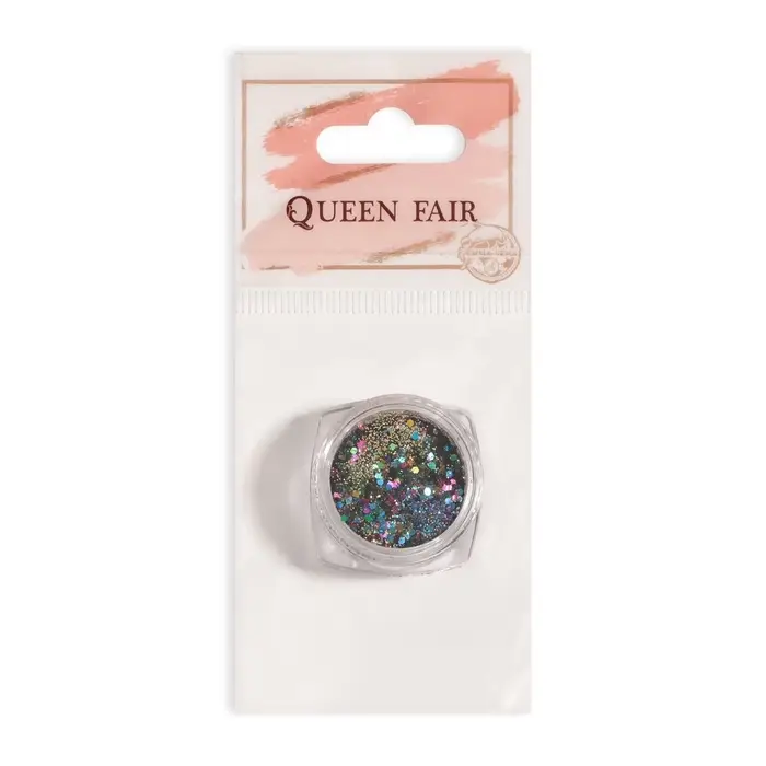 Блёстки для декора, средние/мелкие, разноцветные