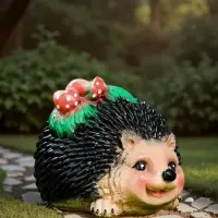 Садовая фигура из гипса &laquo;Ёжик с грибочками&raquo;, 18&times;28&times;20 см