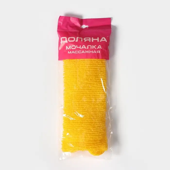 Мочалка для тела Доляна «Банная», 14×33 см, МИКС
