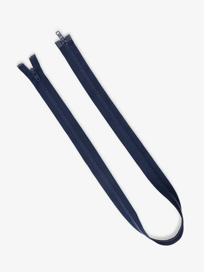 Молния &laquo;Трактор&raquo;, №8, разъёмная, 2 замка, замки автомат, 110 см, тёмно-синяя