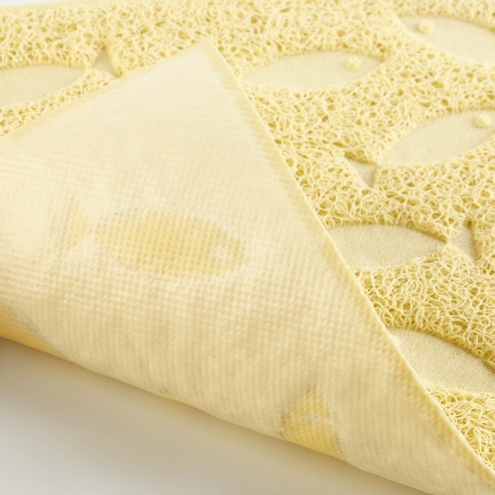 Коврик универсальный под миску и лоток «Рыбки», 30х40 см, бежевый Коврик универсальный под миску и лоток «Рыбки», 30х40 см, бежевый