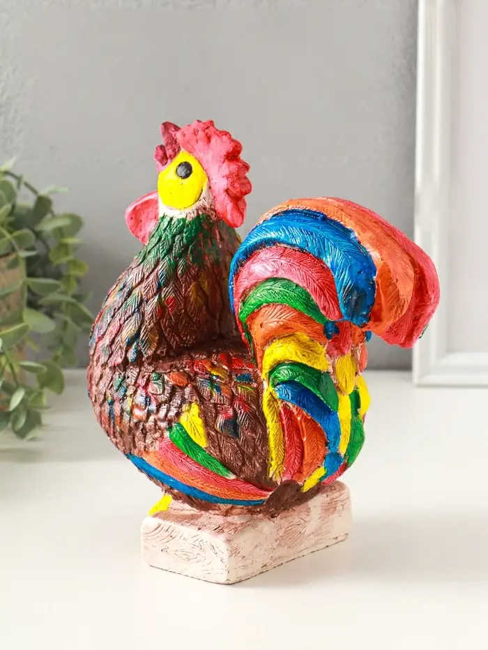 Копилка для денег &laquo;Петух&raquo;, гипс, 21.5&times;19&times;11 см